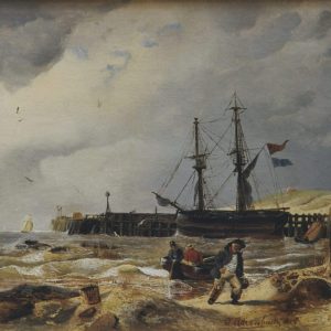 Achenbach, Andreas: Coastal landscape with fishermen, 1839