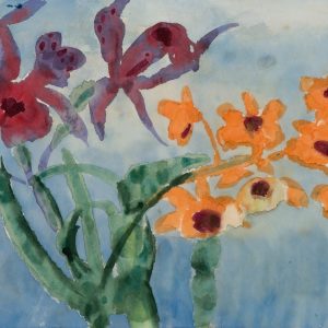 Nolde, Emil: Blooming branch of flowers, 1925