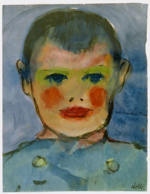Nolde, Emil: Boy's head, 1920