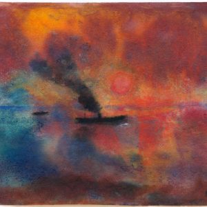 Nolde, Emil: Red evening sun, 1946