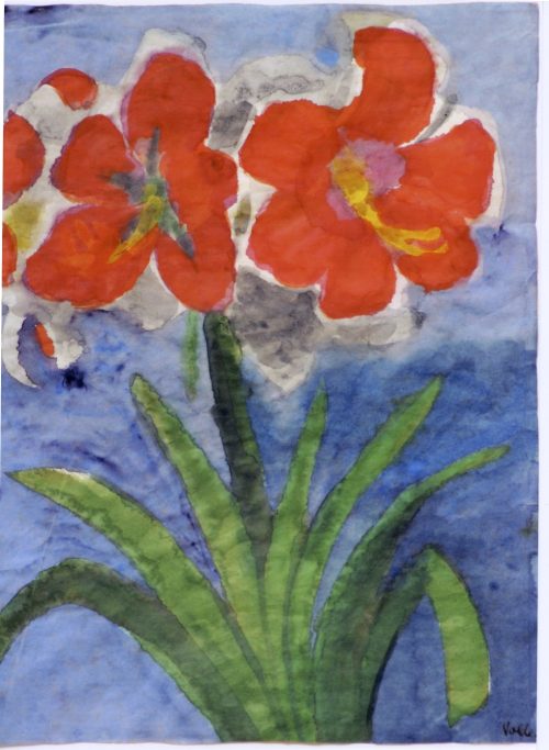Nolde, Emil: Red amaryllis, 1930