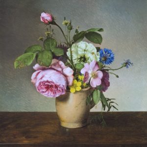 Preyer, Johann Wilhelm: Summer bouquet in clay vase, 1832