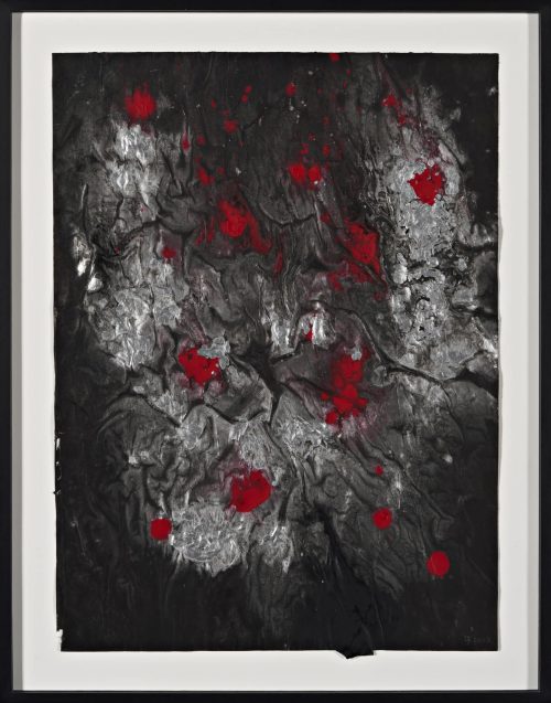 Michael Stich Ladybug 2023, Acryl auf Papier, 61 x 45,5 cm