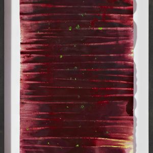 Michael Stich sunset 2020, Öl auf Papier, 80,5 x 43,5 cm