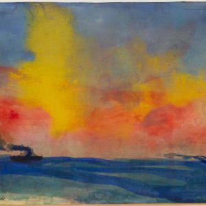Nolde, Emil: Rote Abendsonne, 1946