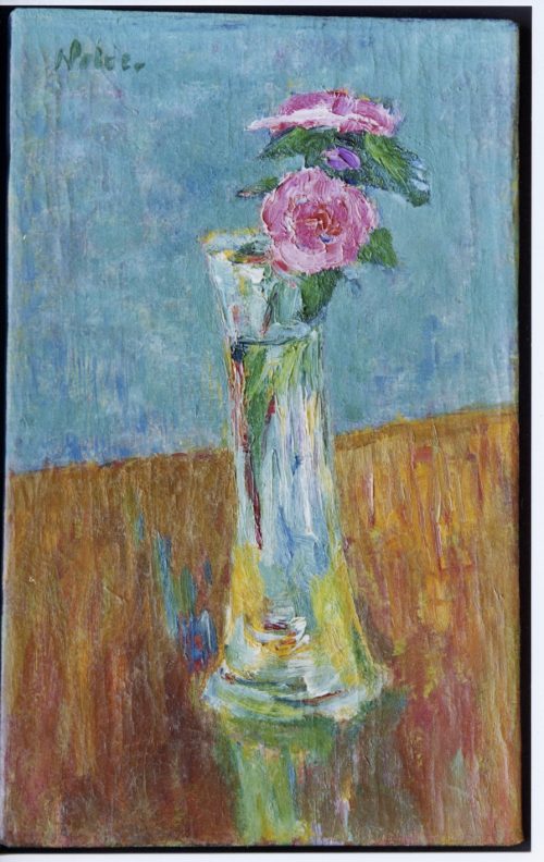 Nolde, Emil: Vase of roses, 1907
