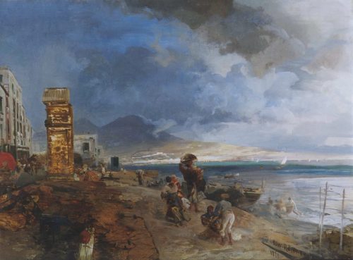 Achenbach, Oswald: On the Gulf of Naples, 1878
