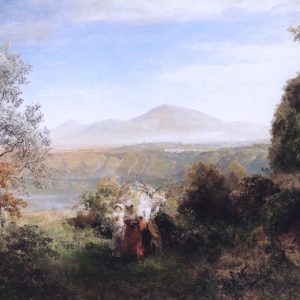 Achenbach, Oswald: View of Lake Nemi, 1879