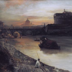 Achenbach, Oswald: View of the Castel Sant'Angelo, 1880