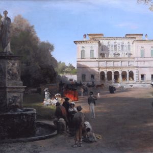 Achenbach, Oswald: In the park of Villa Borghese, 1883