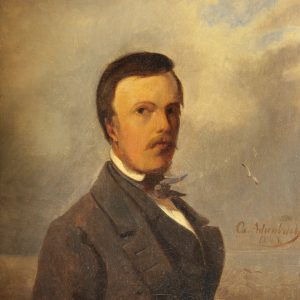 Achenbach, Oswald: Portrait of Andreas Achenbach at 28, 1843