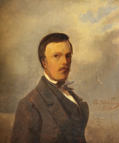 Achenbach, Oswald: Portrait of Andreas Achenbach at 28, 1843
