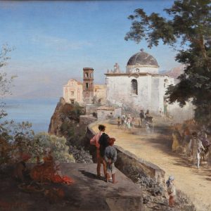 Achenbach, Oswald: Cliffs near Sorrento, 1877