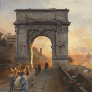 Achenbach, Oswald: Via Sacra Rome, 1876
