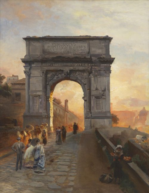 Achenbach, Oswald: Via Sacra Rome, 1876