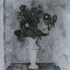 Walter Ophey: Biedermeierstrauß in weißer Vase, 1915