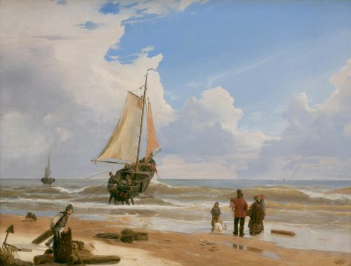 Andreas Achenbach: "At the beach", 1836
