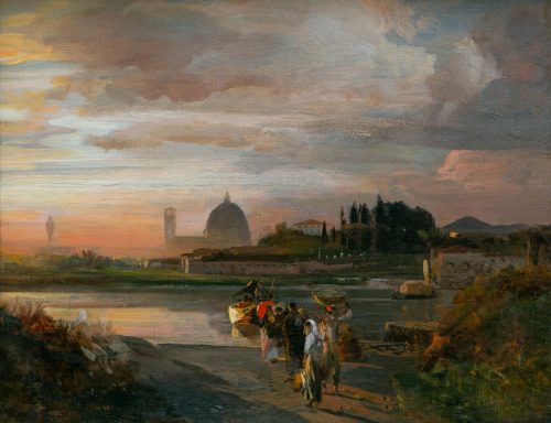 Oswald Achenbach: „View of Florence“, 1884