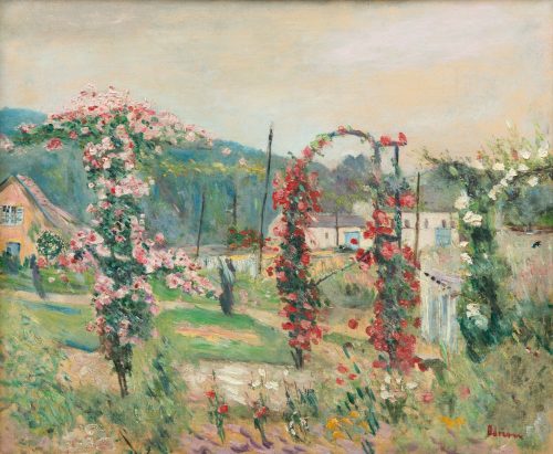 Adrion, Lucien: "Rosengarten in Bievres", ca. 1920