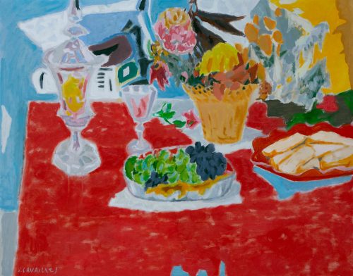 Cavaillès, Jules: Still Life on Red, 1966