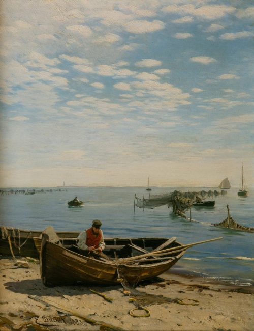 Eugen Dücker: Baltic Sea beach, 1883