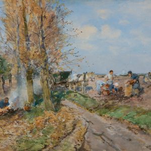 Hugo Mühlig: Potato harvest on the Lower Rhine
