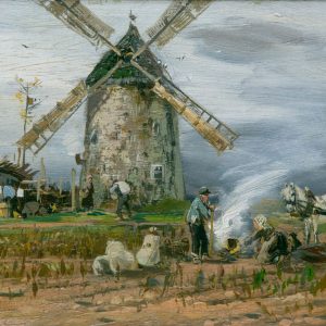 Hugo Mühlig: Vor der Windmühle, 1884