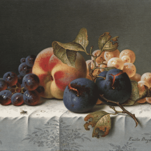 Emilie Preyer: Still life with fruit