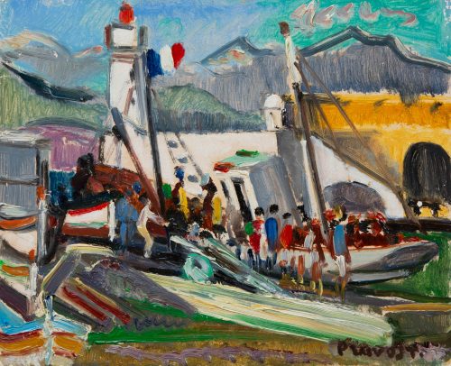 Pruvost, Pierre: Antibes. The tuna boat on the quay
