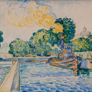 Signac, Paul: Die Seine bei Fontainebleau, 1900